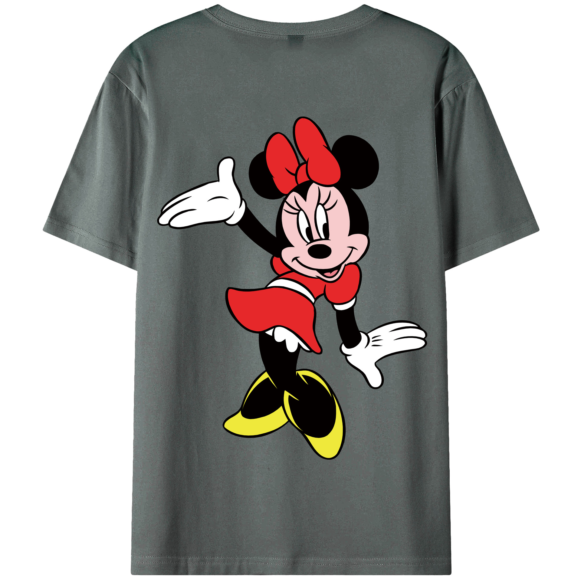 （画像用） ミッキーマウス Mickey Mouse 綿100％半袖Tシャツ（背面プリント）